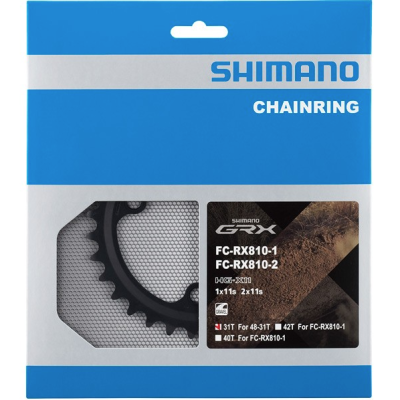 Shimano Fc-Rx810-2 Grx 11 Speed Double Inner Chainring 31T-Nd, For 48-31T