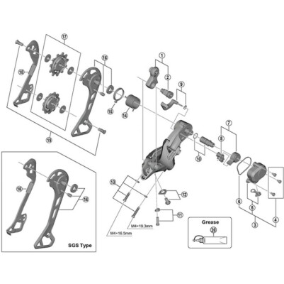 Shimano Rd-M8000 Outer Plate Assembly
