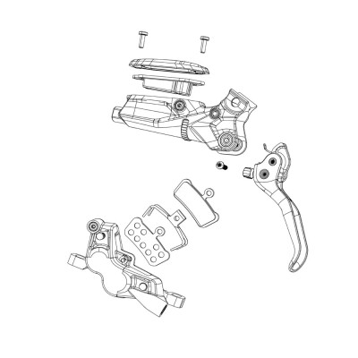 Sram Disc Brake Pad Pin Kit - Black, Steel (qty 2) - Elixir/Code/Guide R, Rs, Rsc