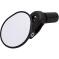 M:Part Drop Bar Mirror, Internal Clamp Black