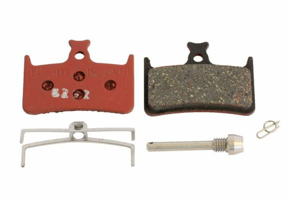Hope Mono M4/2013 E4/Rx4 Shimano, All Weather Compound, Red, Pair