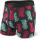 Saxx Underwear Co. Undercover Boxer Brief MEDIUM Black/Pineapple Blast