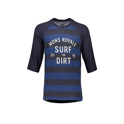 Mons Royal Merino Redwood Raglan T Dirt 3/4