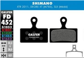 Galfer Shimano Slx/Xt/Xtr Standard Pad