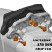 Mudhugger Dvo Bolt On Adapter Pack For Evo Black