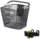 Basil Bold Front Basket With Kf Holder Black