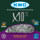 Kmc X10-73 10 Speed 114 LINKS Silver/Grey