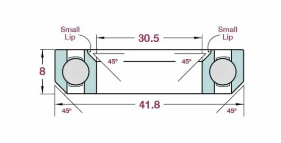 Airvelo Bearings Mh-P08F Stainless Steel
