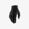 100% Ridefit Full Finger Glove LARGE Black/White
