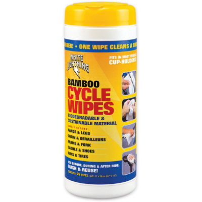 White Lightning  Bamboo Bicycle Cleaning Wipes