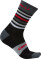 Castelli Gregge 15 Merino Wool Sock S/M Black/Red