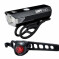 Cateye Ampp 100/Orb Rechargeable Lightset Black