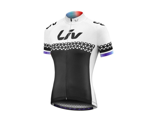 Giant Liv Beliv-Luna Ss Jersey Black/White/Rainbow Md