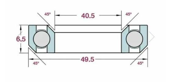 Airvelo Bearings Acb495H6.5 Steel Specialized