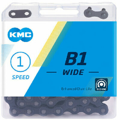 Kmc B1 1/2 X 1/8 Wide Black Single/Fixed