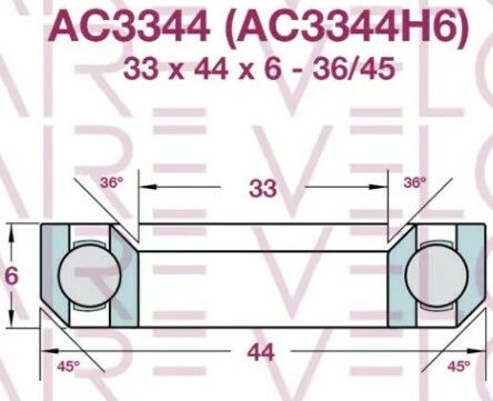 Airvelo Bearings Ac3344 H6 Canyon Lower