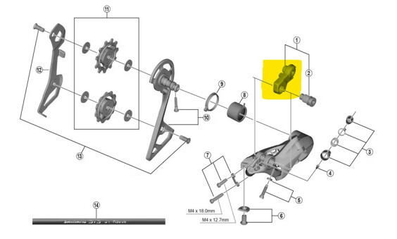 Shimano R8000 Bracket Axle Unit