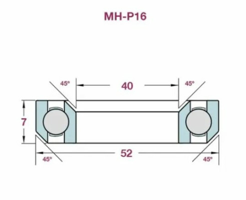 Airvelo Bearings Mh-P16 Steel