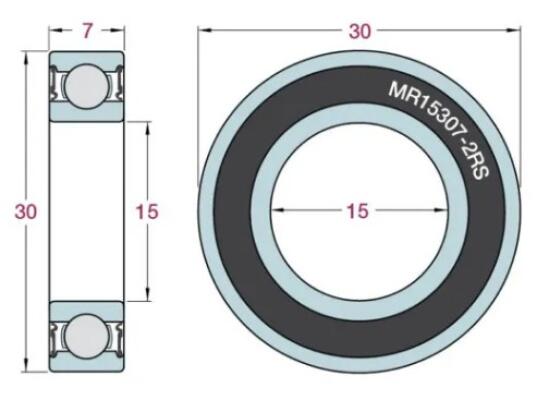 Airvelo Bearings Mr15307 2Rs