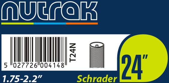 Nutrak 24X1.75-2.125 Schrader Valve