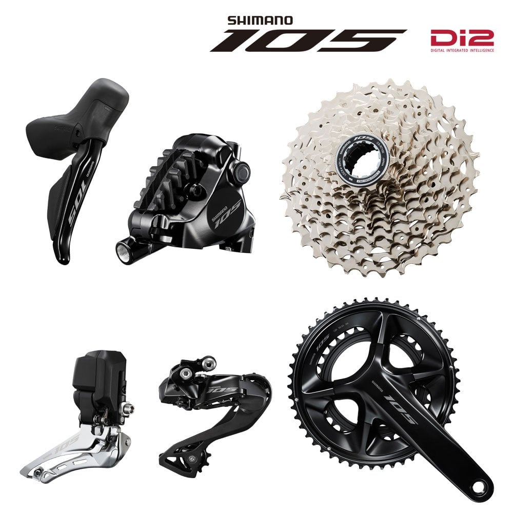 Shimano 105 R7100 12Sp Di2 172.5/50/34 Black