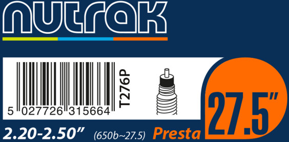 Nutrak 27X2.2/2.5 Presta Valve