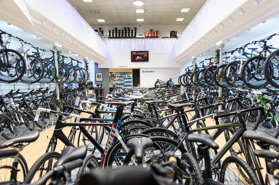 Pedal power bicycle store shop