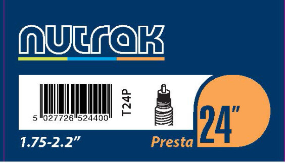 Nutrak 24 X 1.75 - 2.125 Inch Presta Inner Tube