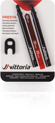 Vittoria Valve Extension 30Mm Blister 2 Pcs. In Alu + Spanner