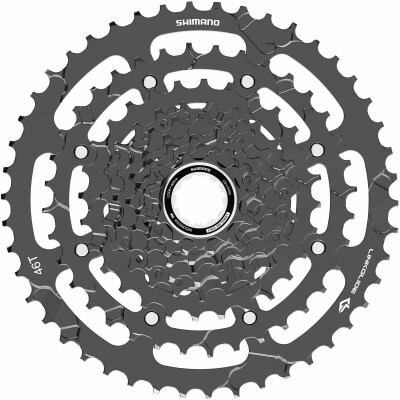Shimano Cs-Lg400-9 Cues Link Glide Cassette, 9-Speed, 11 - 46T