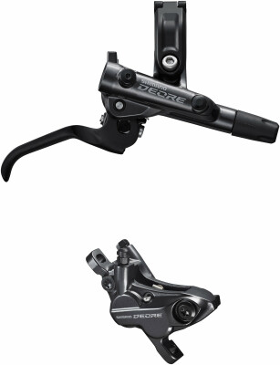 Shimano Br-M6120/Bl-M6100 Deore Bled Brake Lever/Post Mount 4 Pot Calliper, Front Right