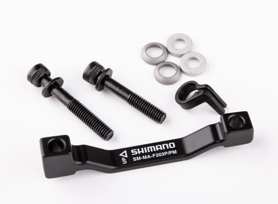Shimano Adapter For Post Type Calliper, For 180Mm Post Fork Mount To 203 Mm Rotor