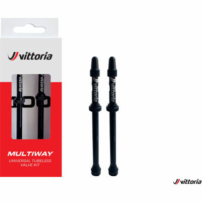 Vittoria Multiway Tubeless Valve Alloy Black 40Mm