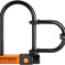 Kryptonite Messenger Mini + U-Lock With Extender Sold Secure Silver Black/Orange