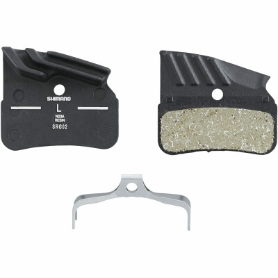 Shimano N03A Disc Pads And Spring, Alloy Back With Cooling Fins