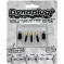 Dynaplug Plug Pack, 3 X Soft Nose And 2 X Mega Plugs Black