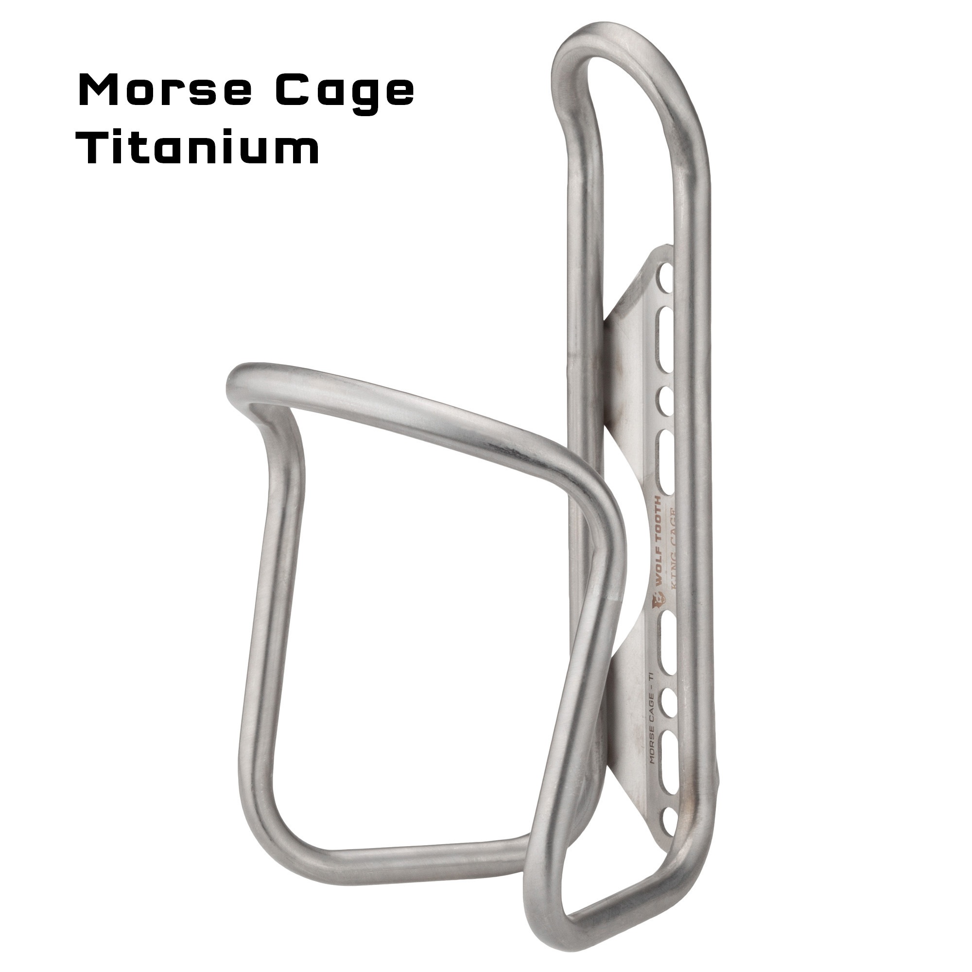 Wolf Tooth Titanium Morse Bottle Cage OneSizeOnly Titanium