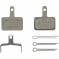 Shimano B05S Disc Brake Pads And Spring, Steel Backed, Resin Silver