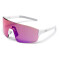 Rapha Pro Team Frameless Glasses ONE SIZE White/Pink Blue Lens