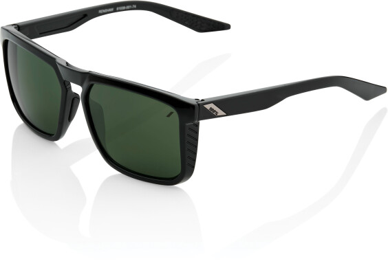 Onehundredpercent Renshaw Glasses - Gloss Black / Grey Green Lens