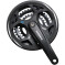 Shimano Chainset Altus M311 48/38/28 Bk W/O 48/38/28 teeth Black