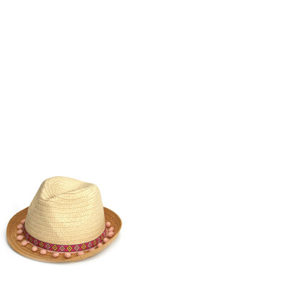 Black Ginger Hat In Bag Tropical Panama
