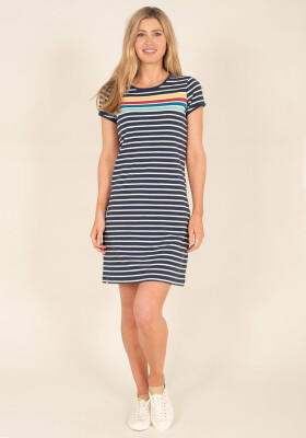 Brakeburn Dress Rainbow Stripe