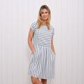 Brakeburn Dress Woven Stripe