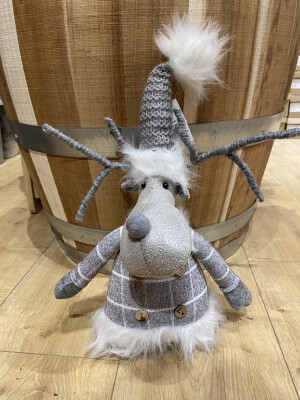 Lows Xmas Sitting Reindeer