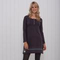 Brakeburn Dress Embroidered Henley 