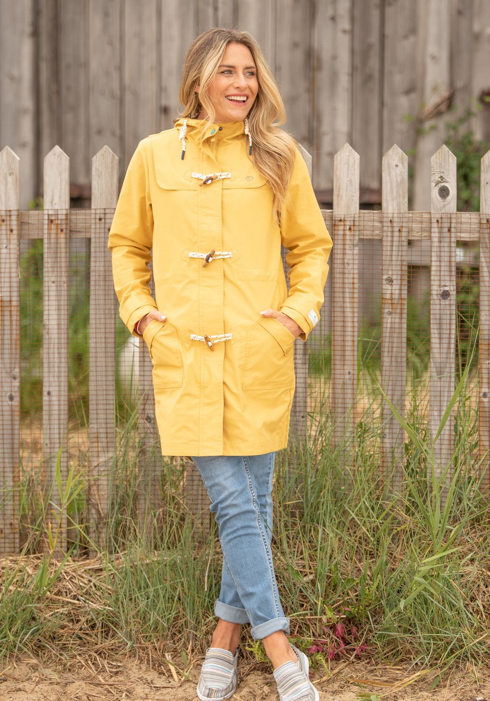 Ladies cheap yellow mac