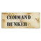 Kids Army Shop Sign Command Bunker