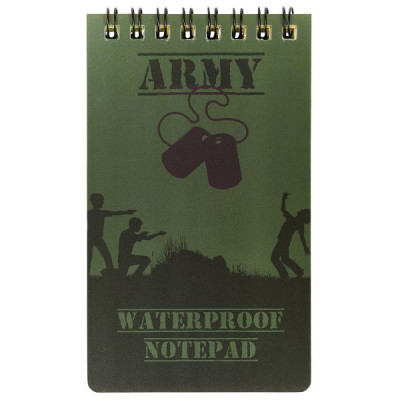 Kids Army Shop Notepad Wterproof