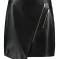 Rino & Pelle Skirt Leather 36 Black